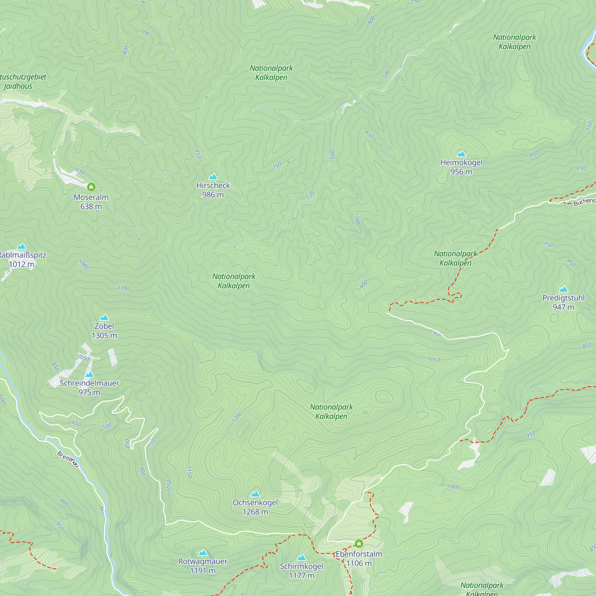 Aueralmhütte map