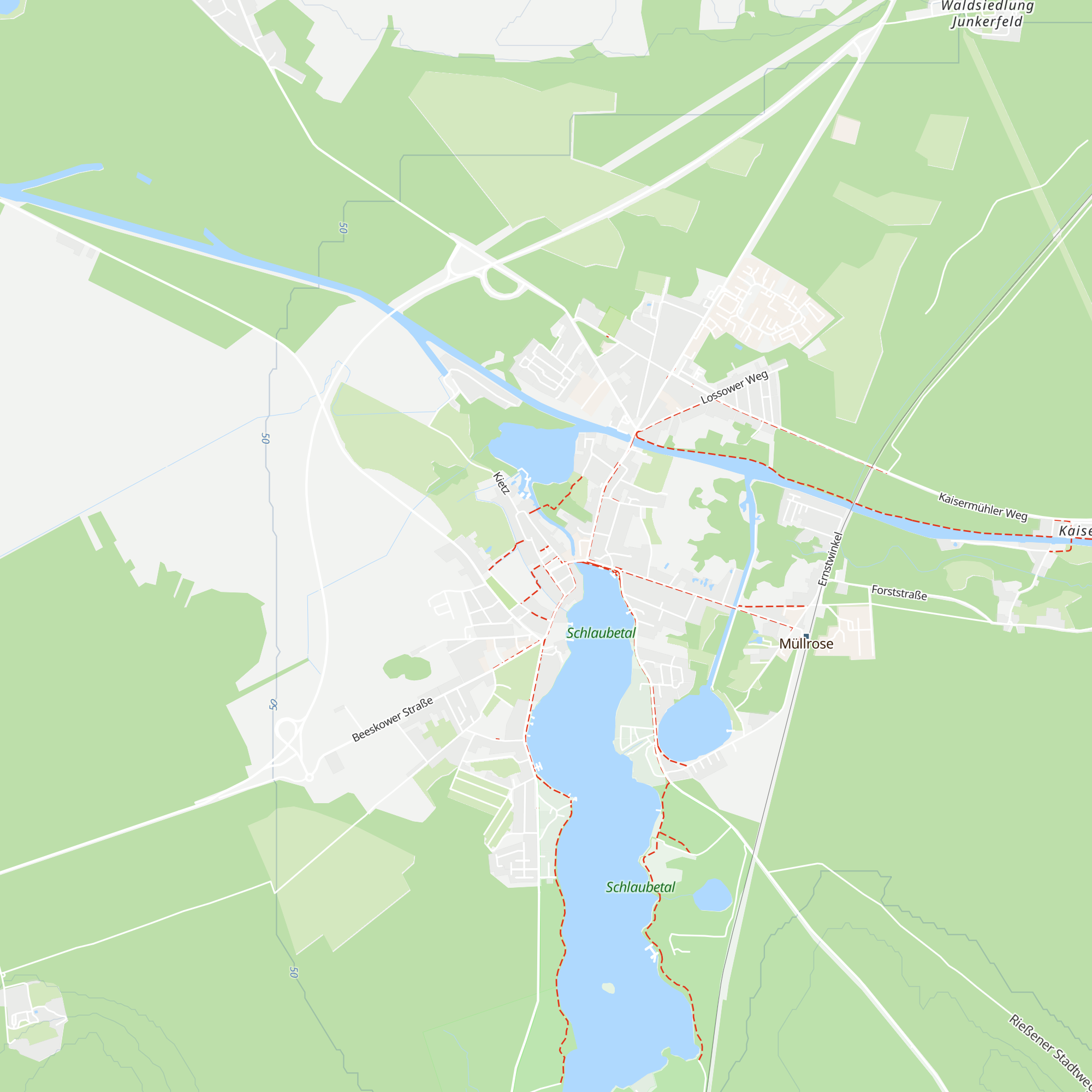 Naturparkhaus Naturpark Schlaubetal map