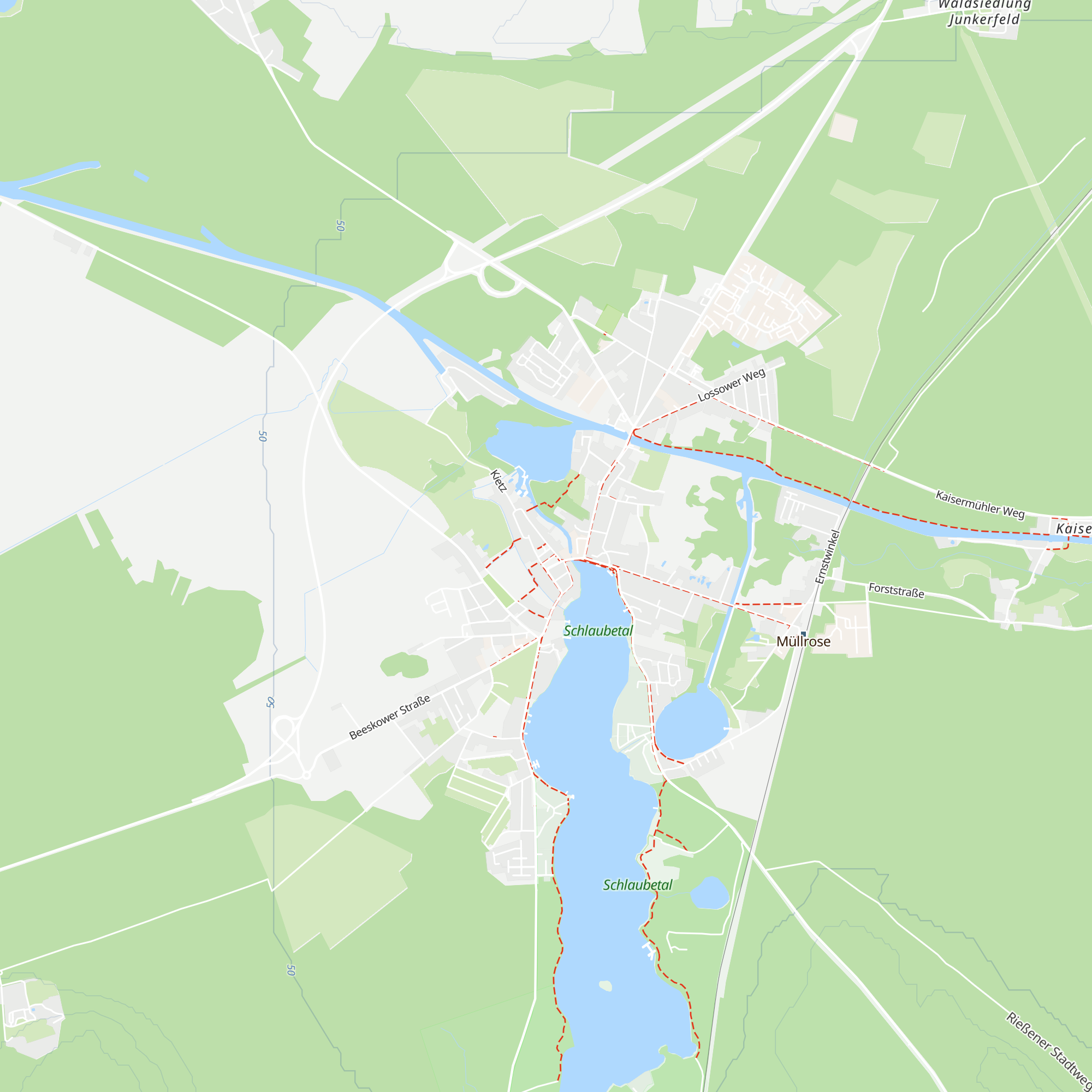 Schlaubetal-Information map