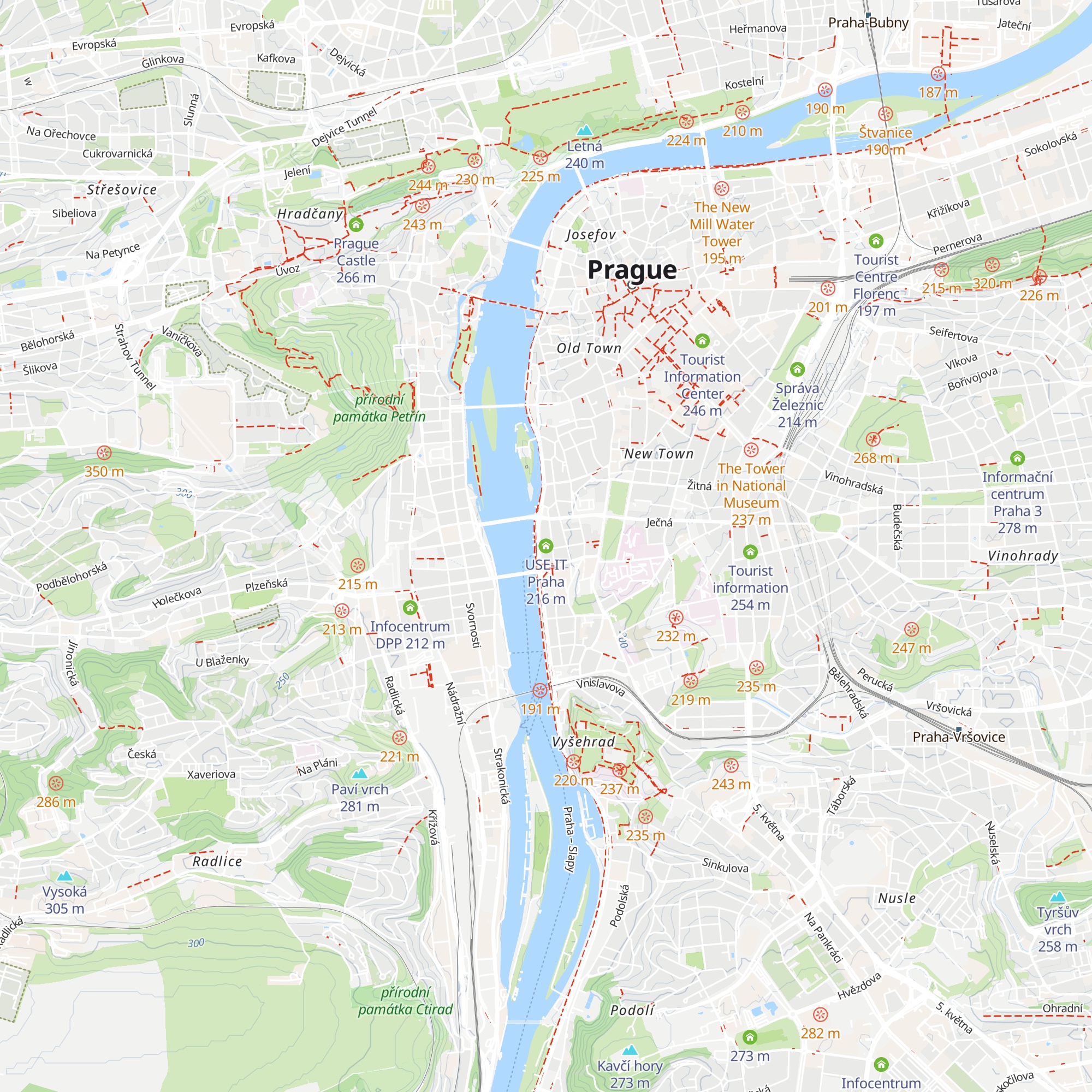 USE-IT Praha map