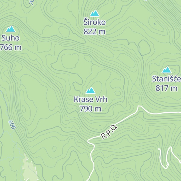 Map of Krase Vrh