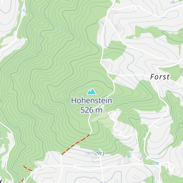 Map of Hohenstein