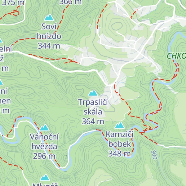 Map of Trpasličí skála