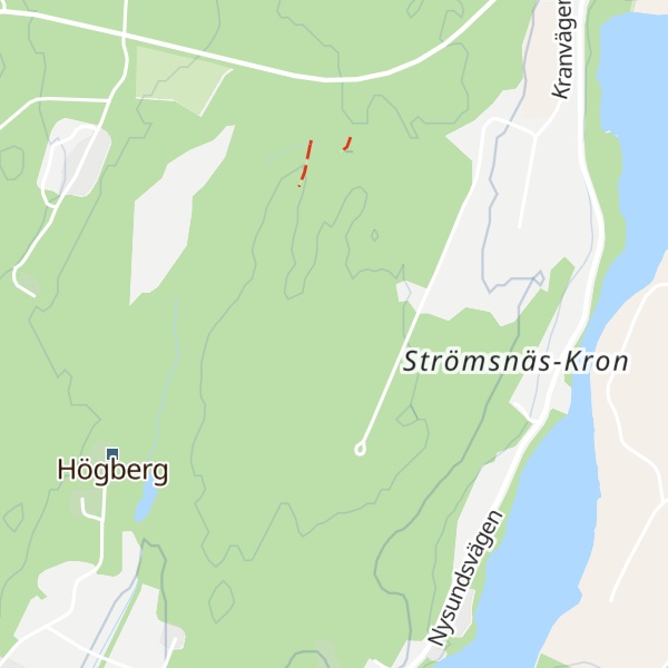 Map of Högbergstorp