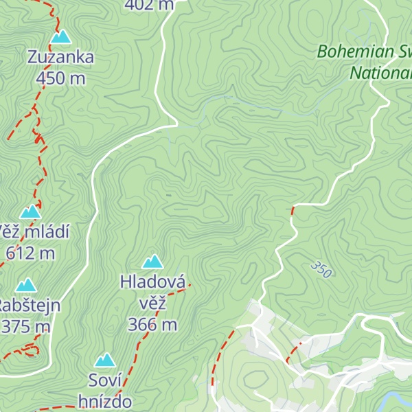 Map of Nahodilá věž