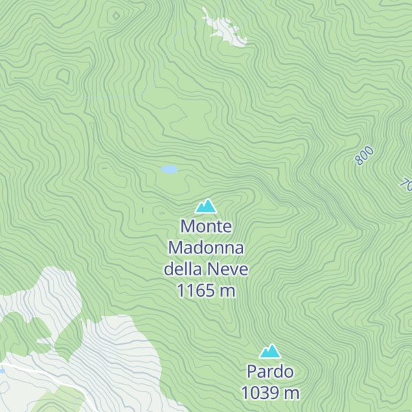Map of Monte Madonna della Neve