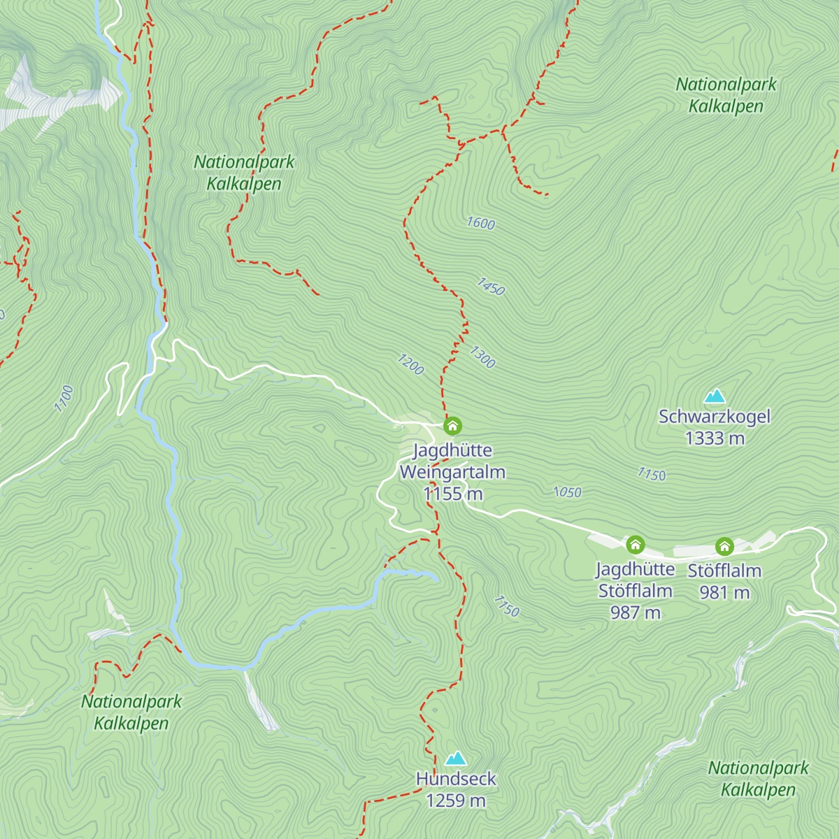 Weingartalm map