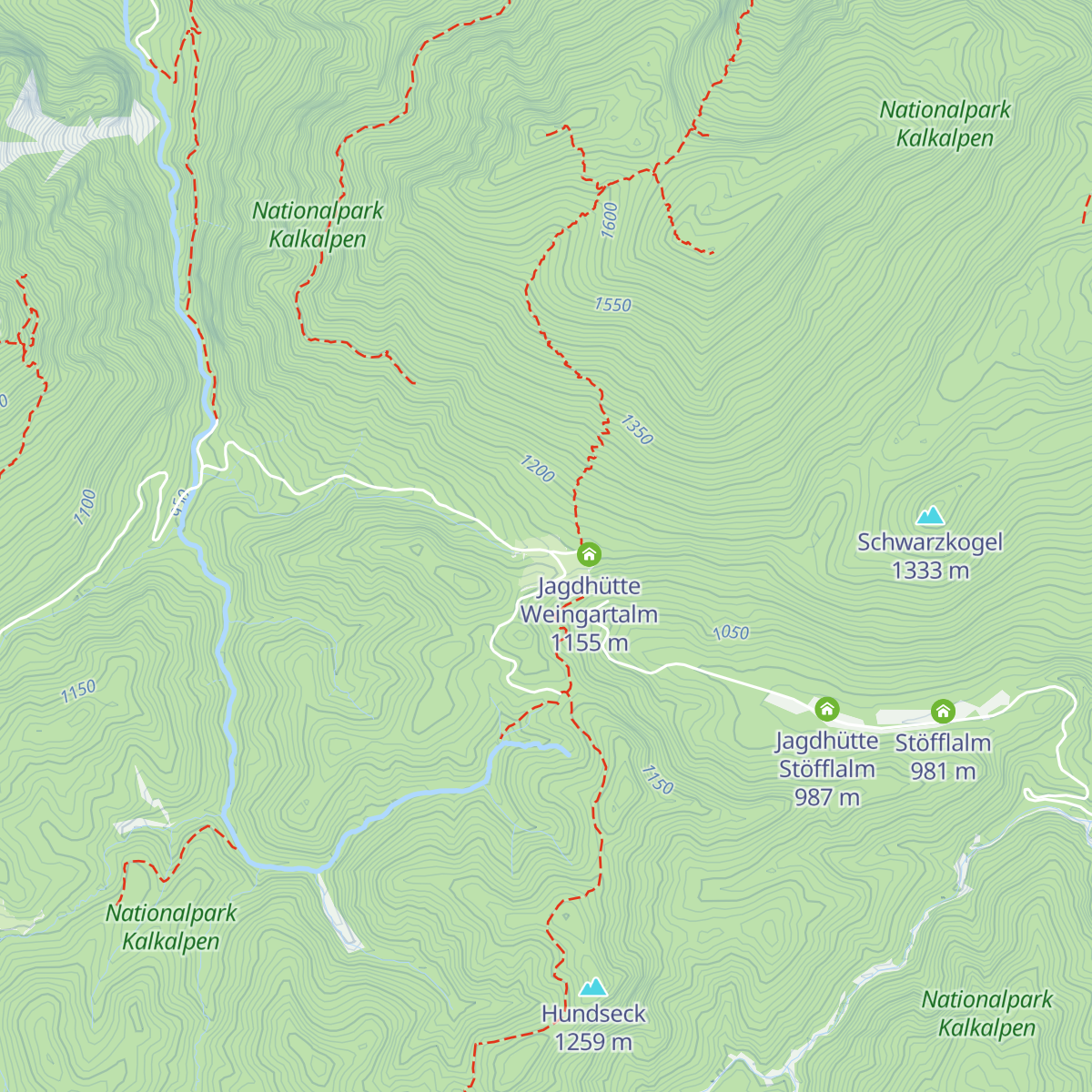Weingartalm map