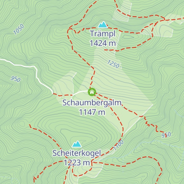 Map of Schaumbergalm