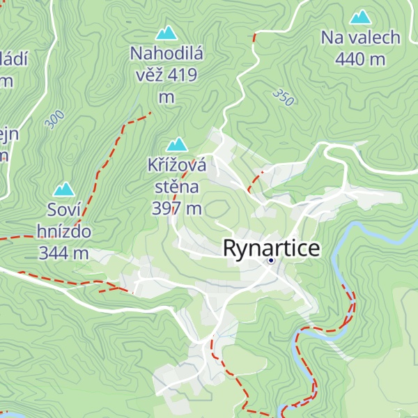 Map of Křížový vrch