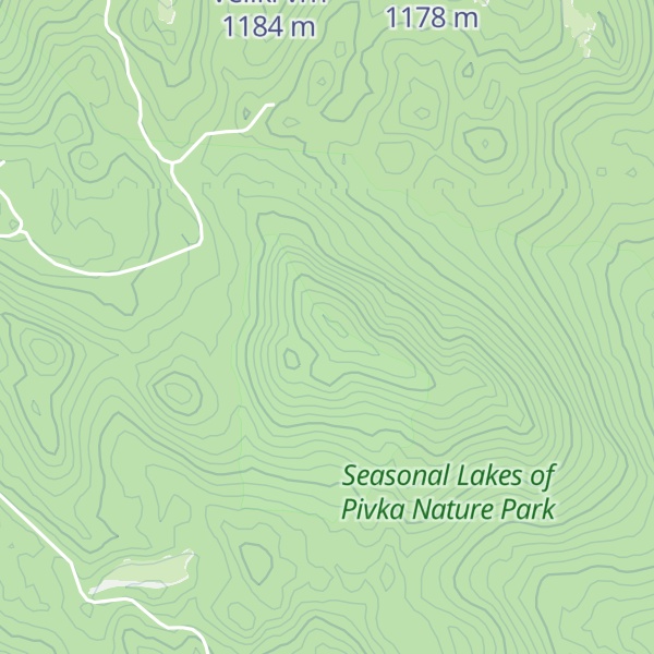 Map of Bička gora