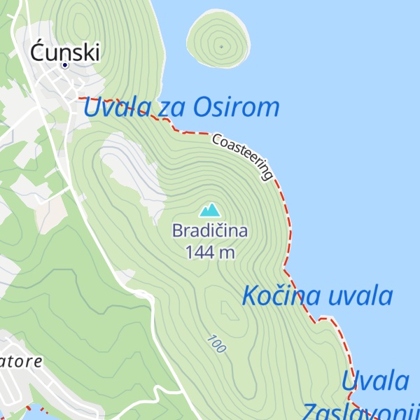 Map of Bradičina