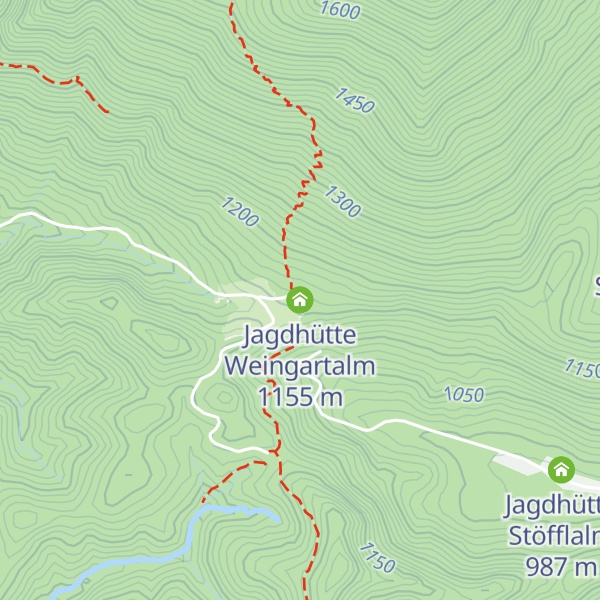 Map of Jagdhütte Weingartalm