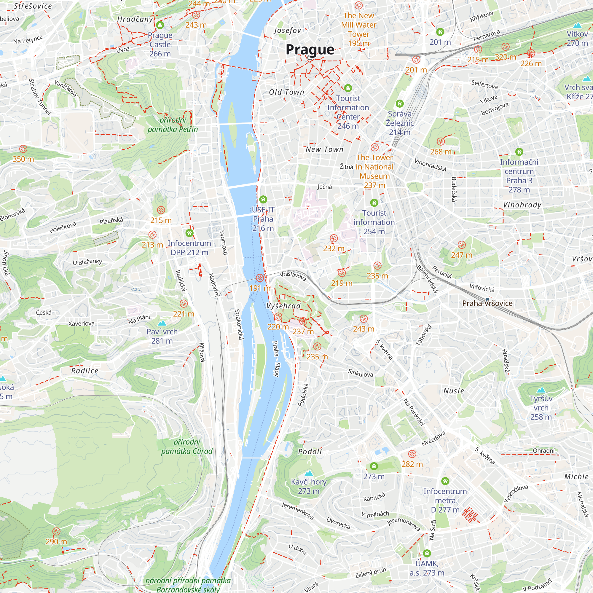 Cihelná brána Information Centre map