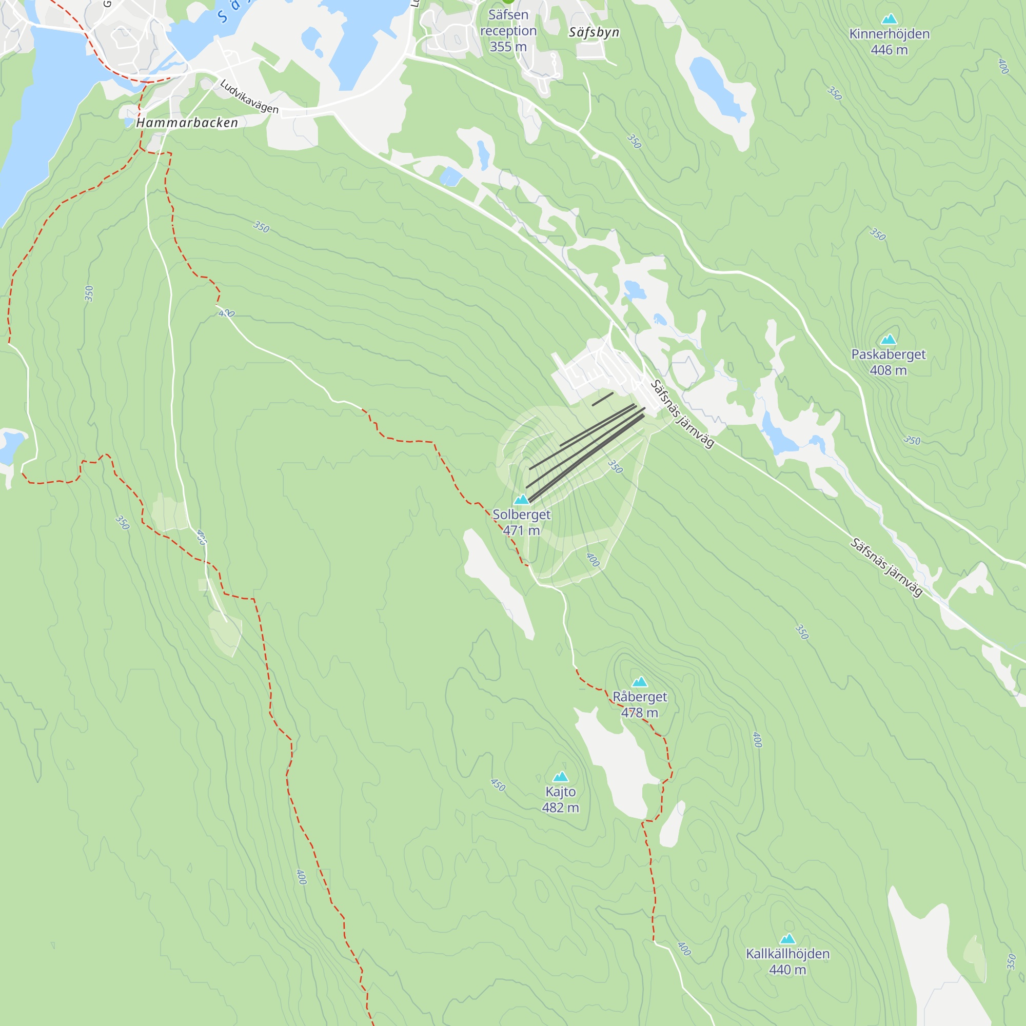 Solberget Raststuga map