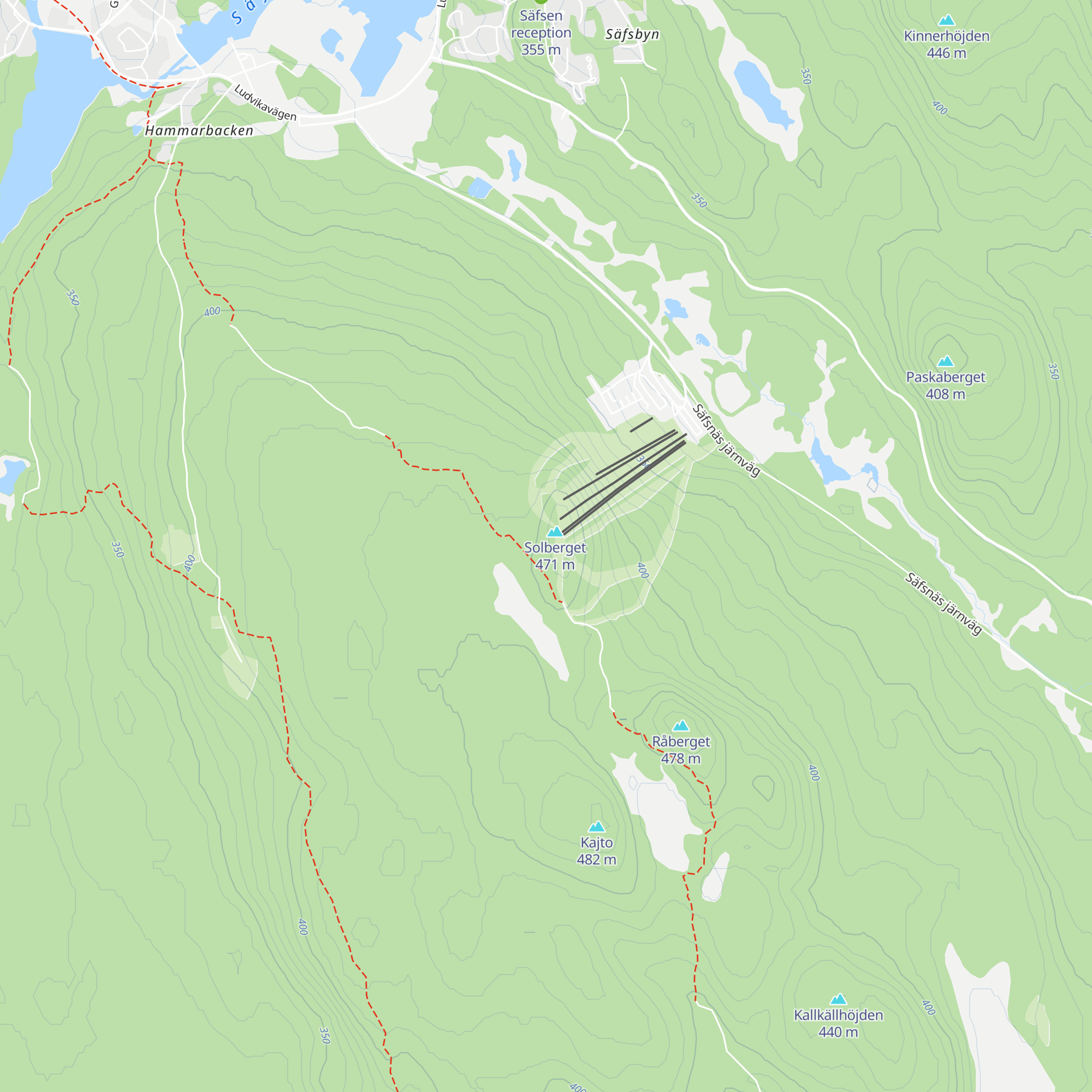 Solberget Raststuga map