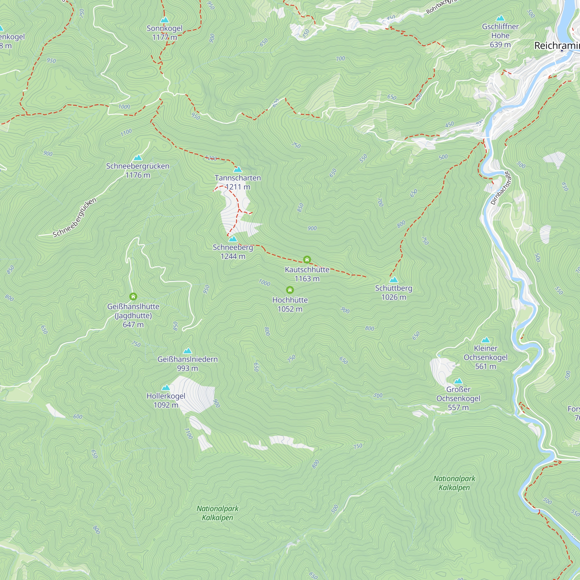 Hochhütte map