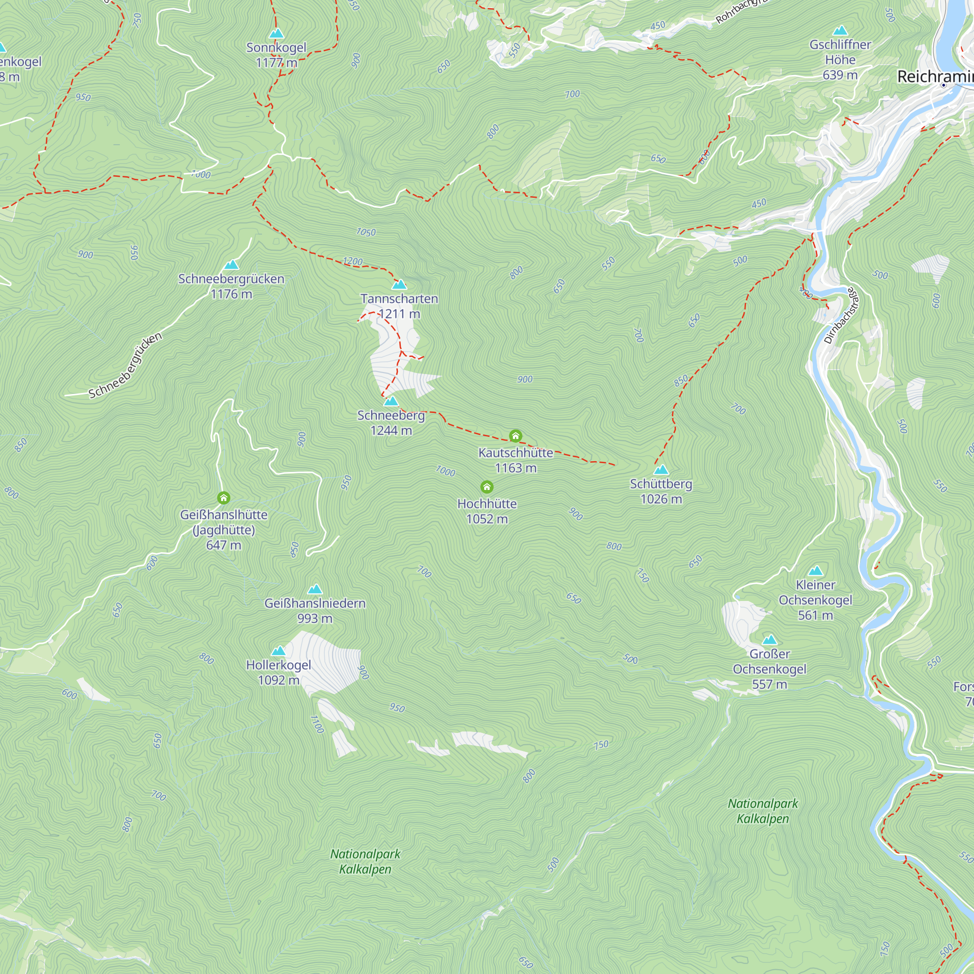 Hochhütte map