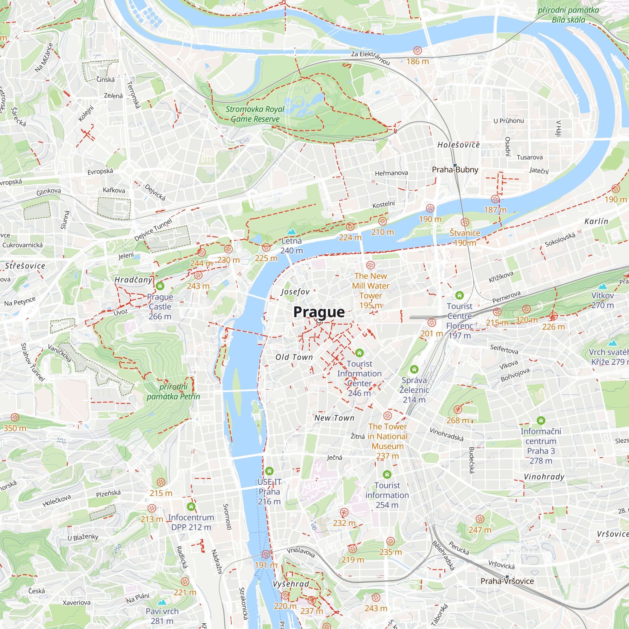 Tourist information map