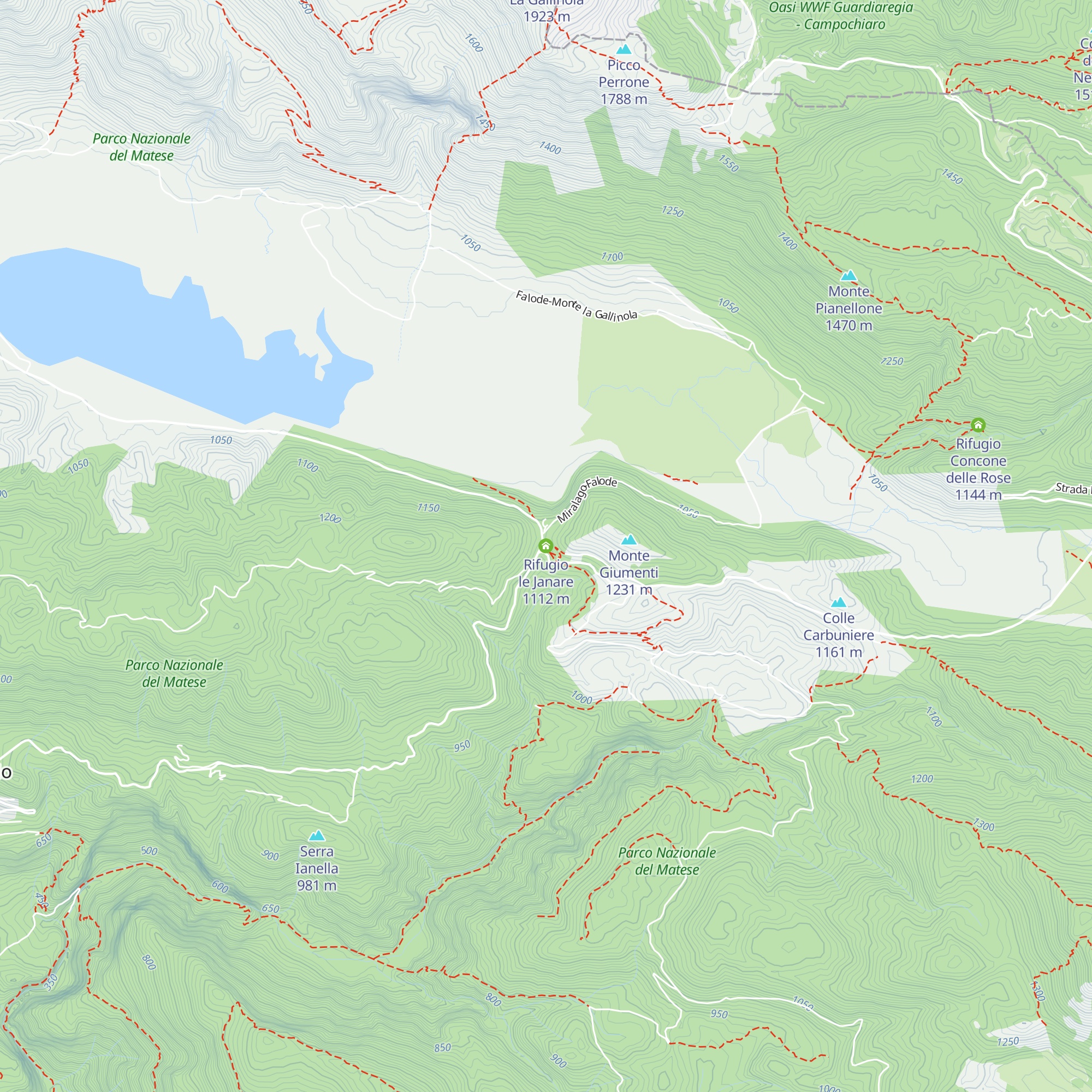 Rifugio le Janare map