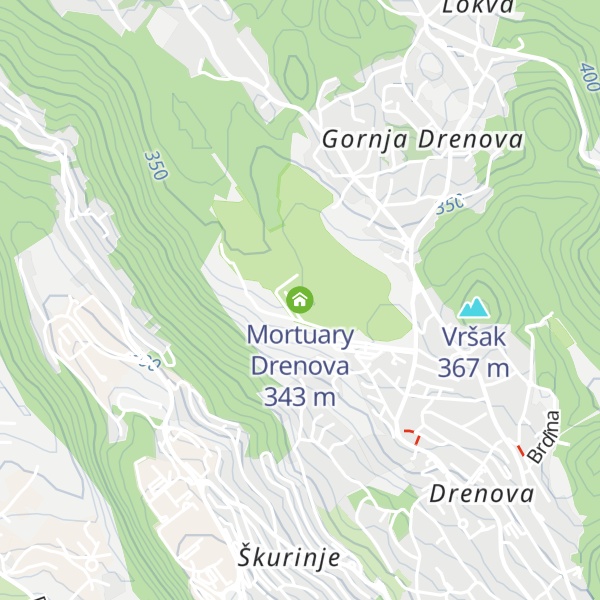 Map of Mortuary Drenova