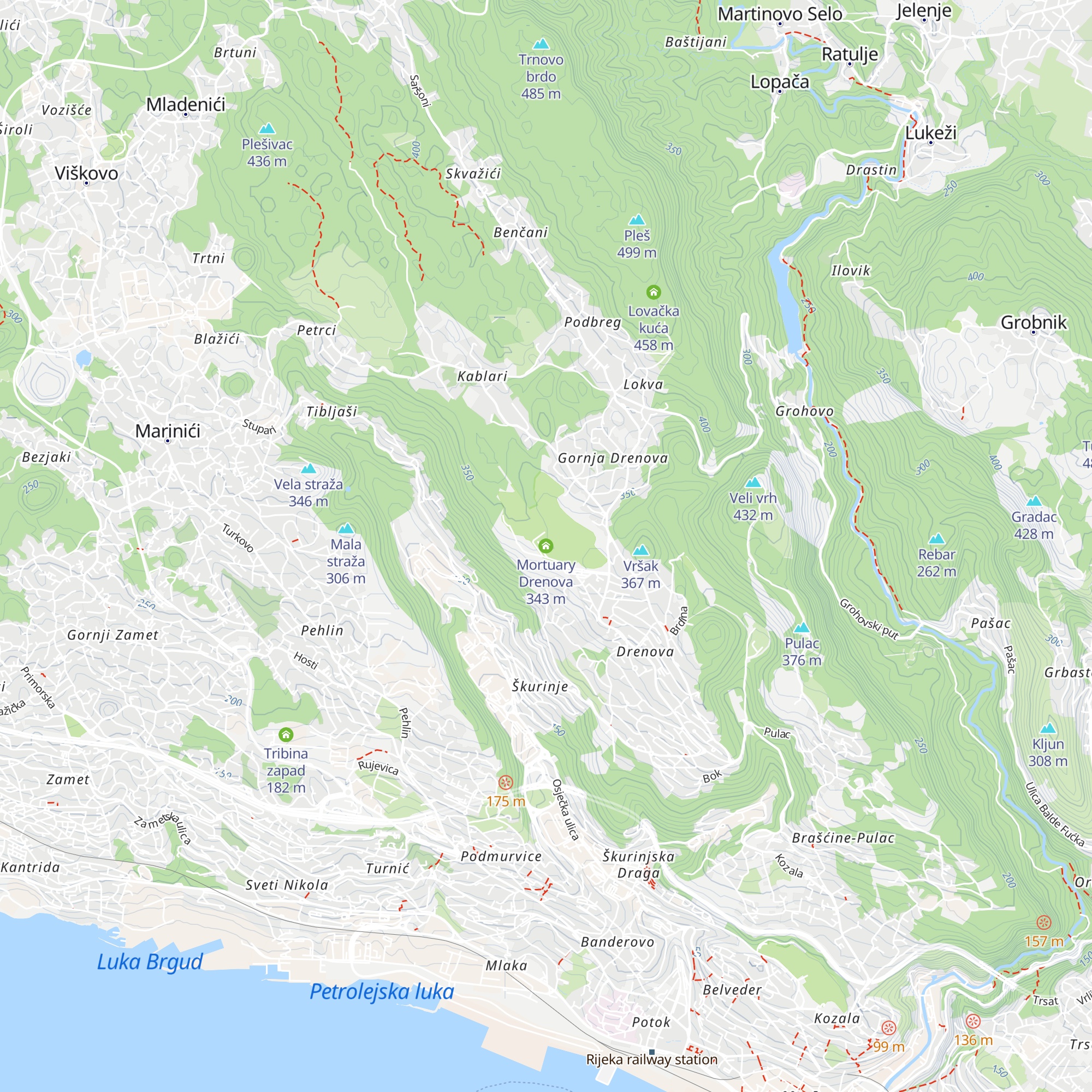 Mortuary Drenova map