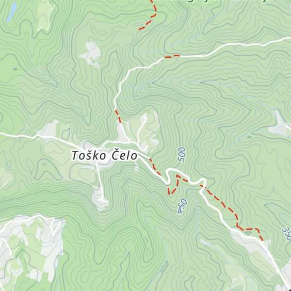 Map of Lovska koča "Toško Čelo"