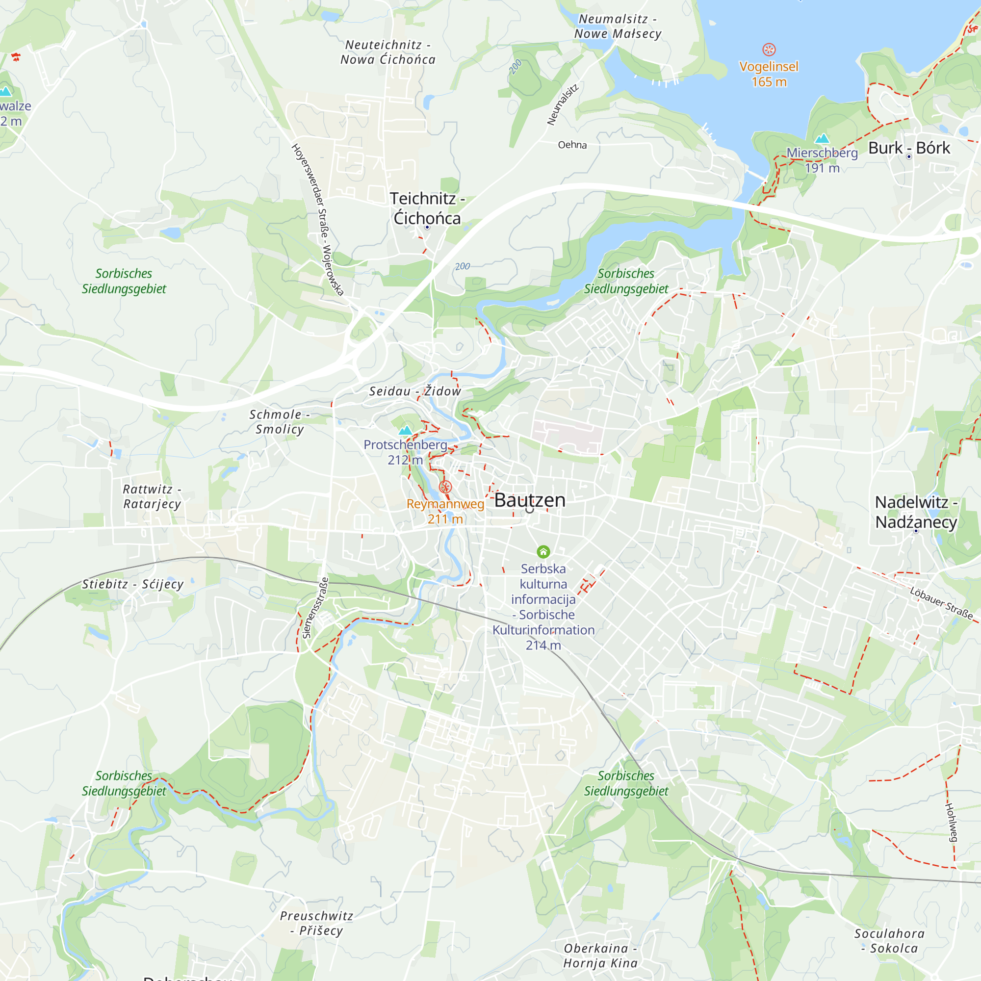 Tourist-Information Bautzen/Budyšin map