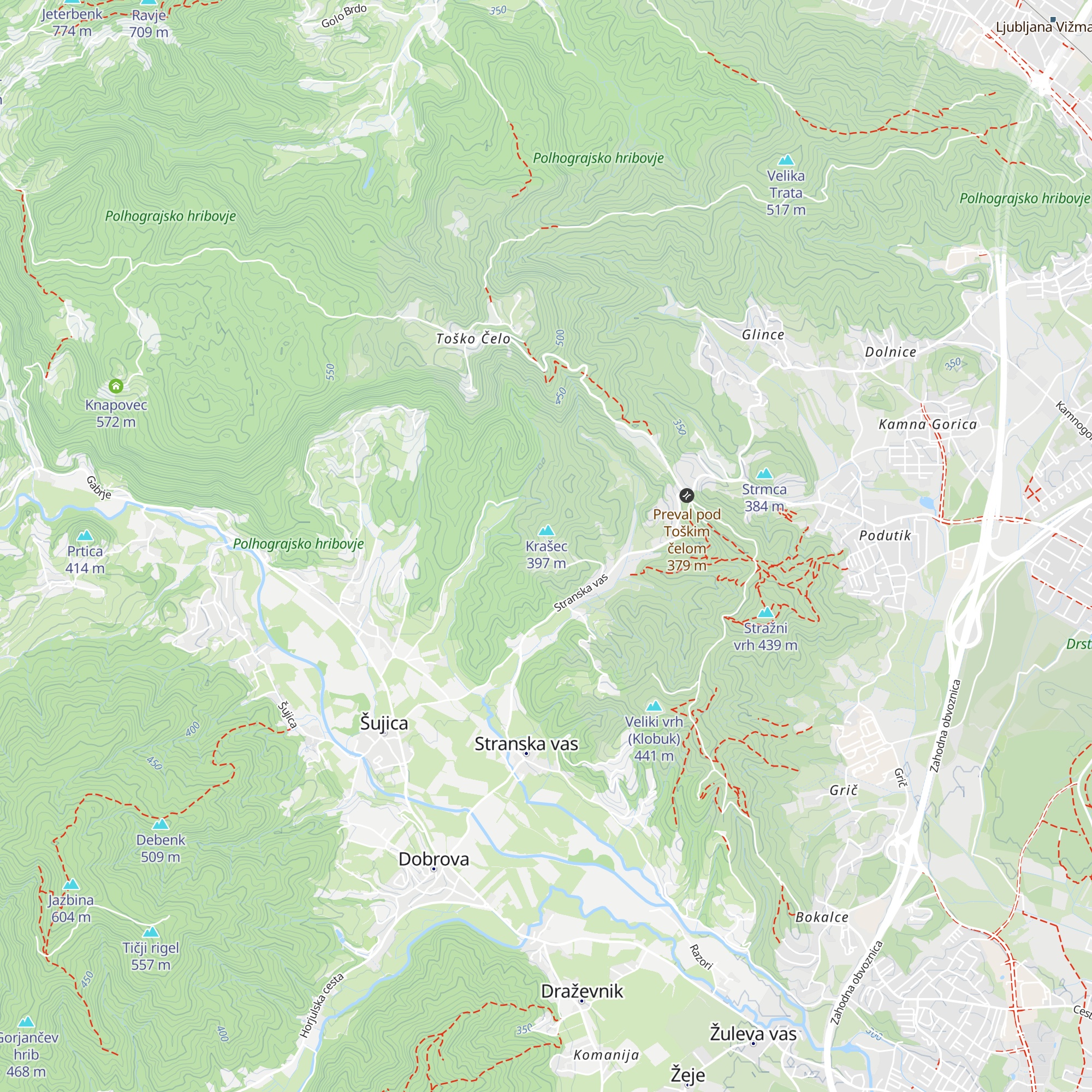pr'Krašc map