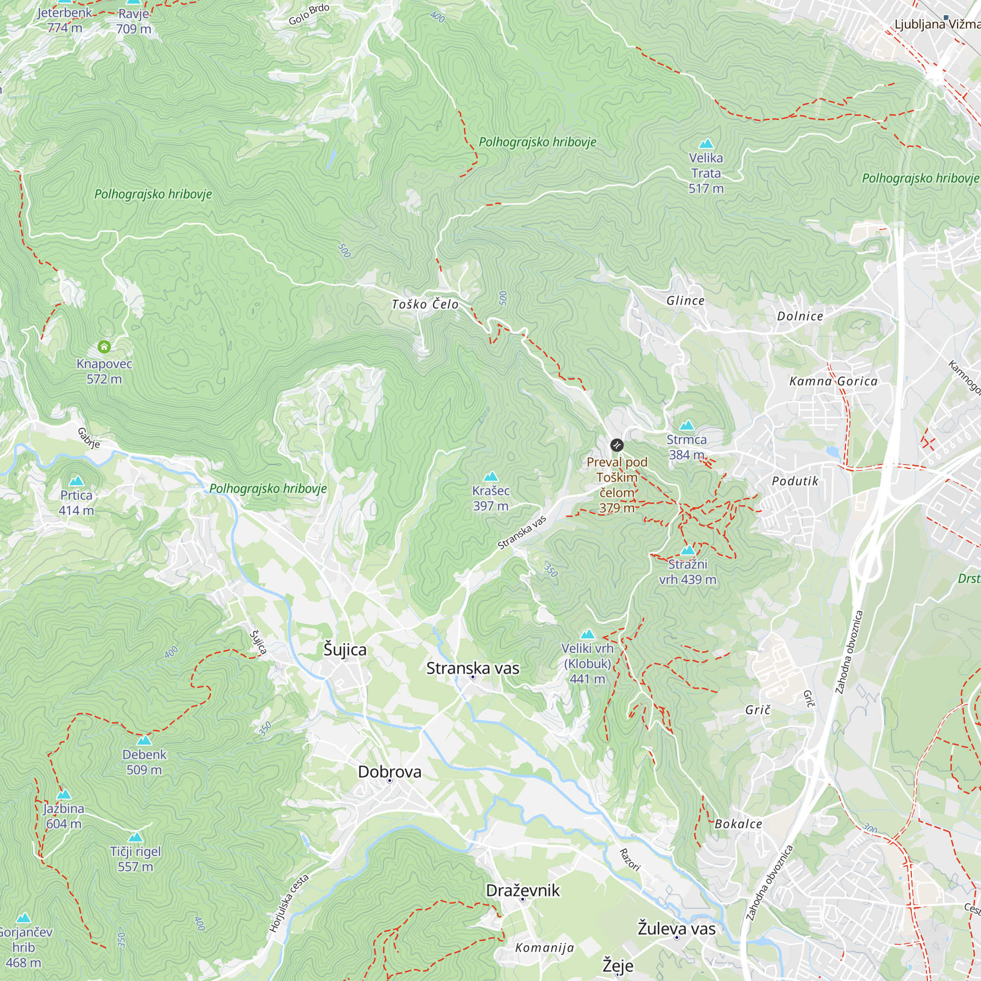 pr'Krašc map