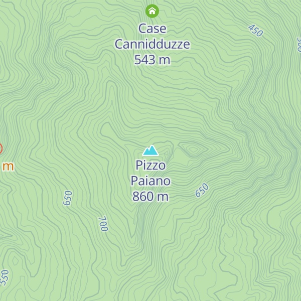 Map of Pizzo Paiano