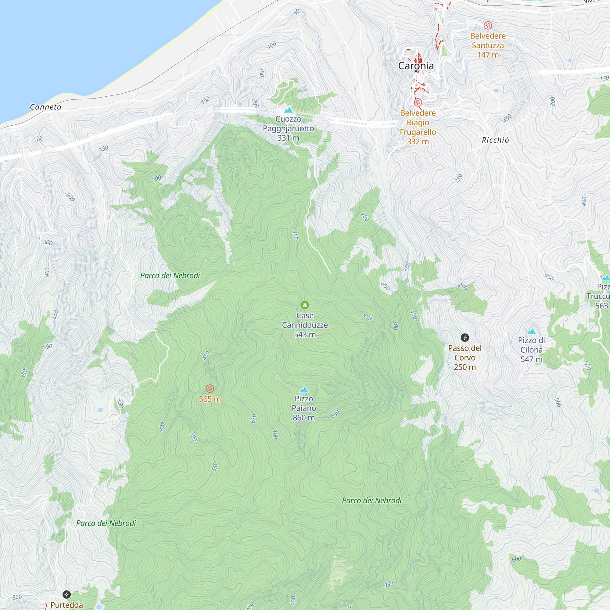 Case Cannidduzze map