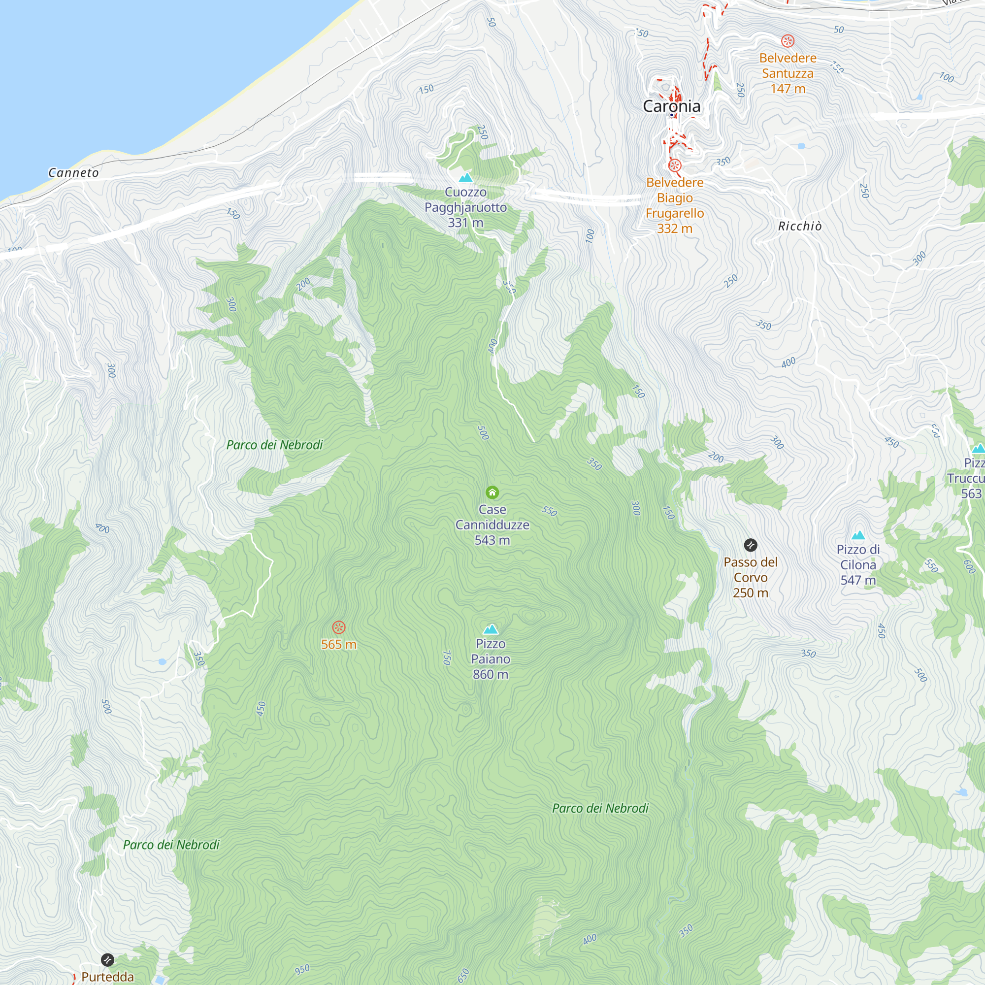 Case Cannidduzze map
