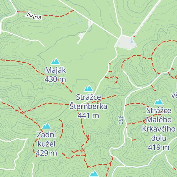 Map of Strážce Šternberka