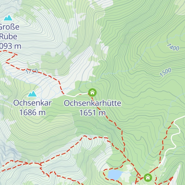 Map of Ochsenkarhütte