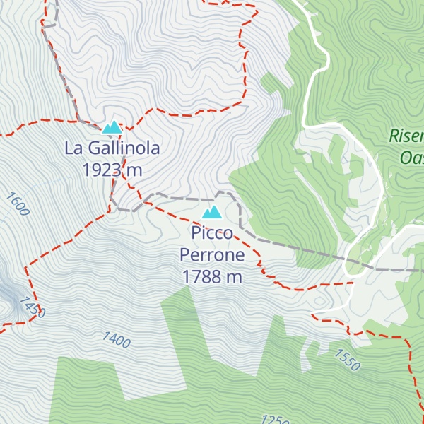 Map of Picco Perrone