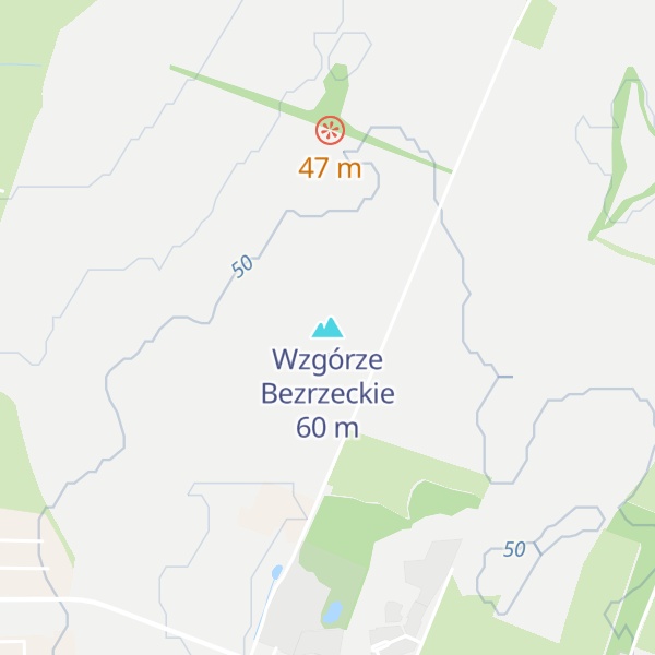 Map of Wzgórze Bezrzeckie