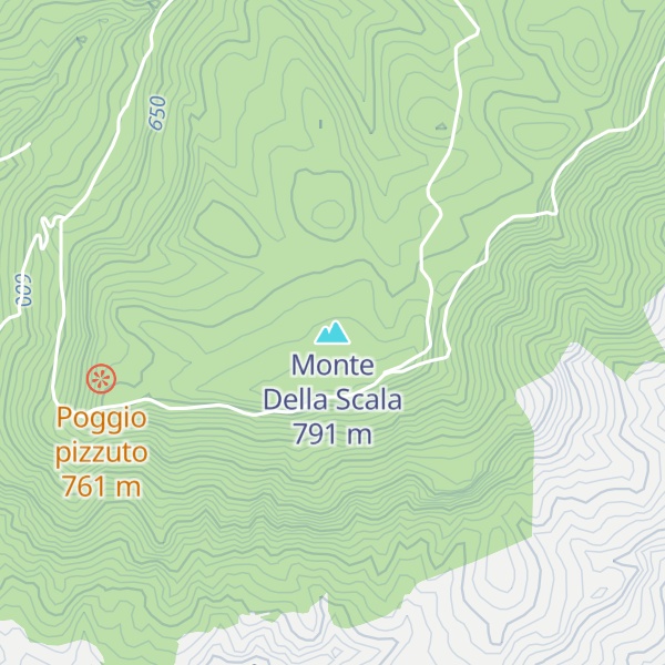 Map of Monte Della Scala