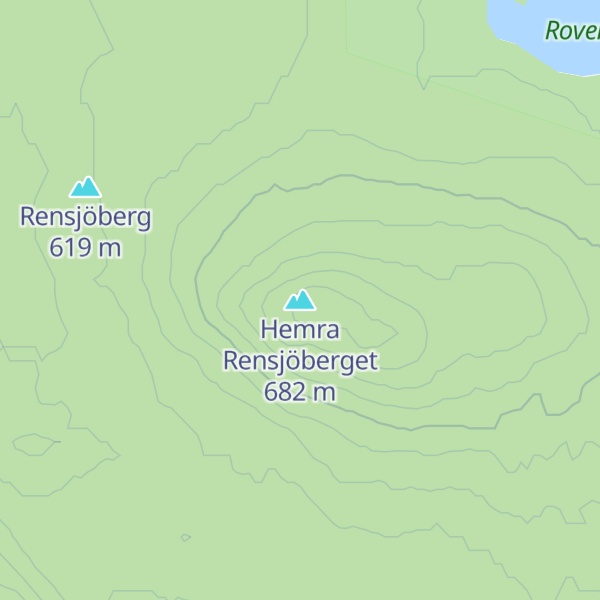 Map of Hemra Rensjöberget