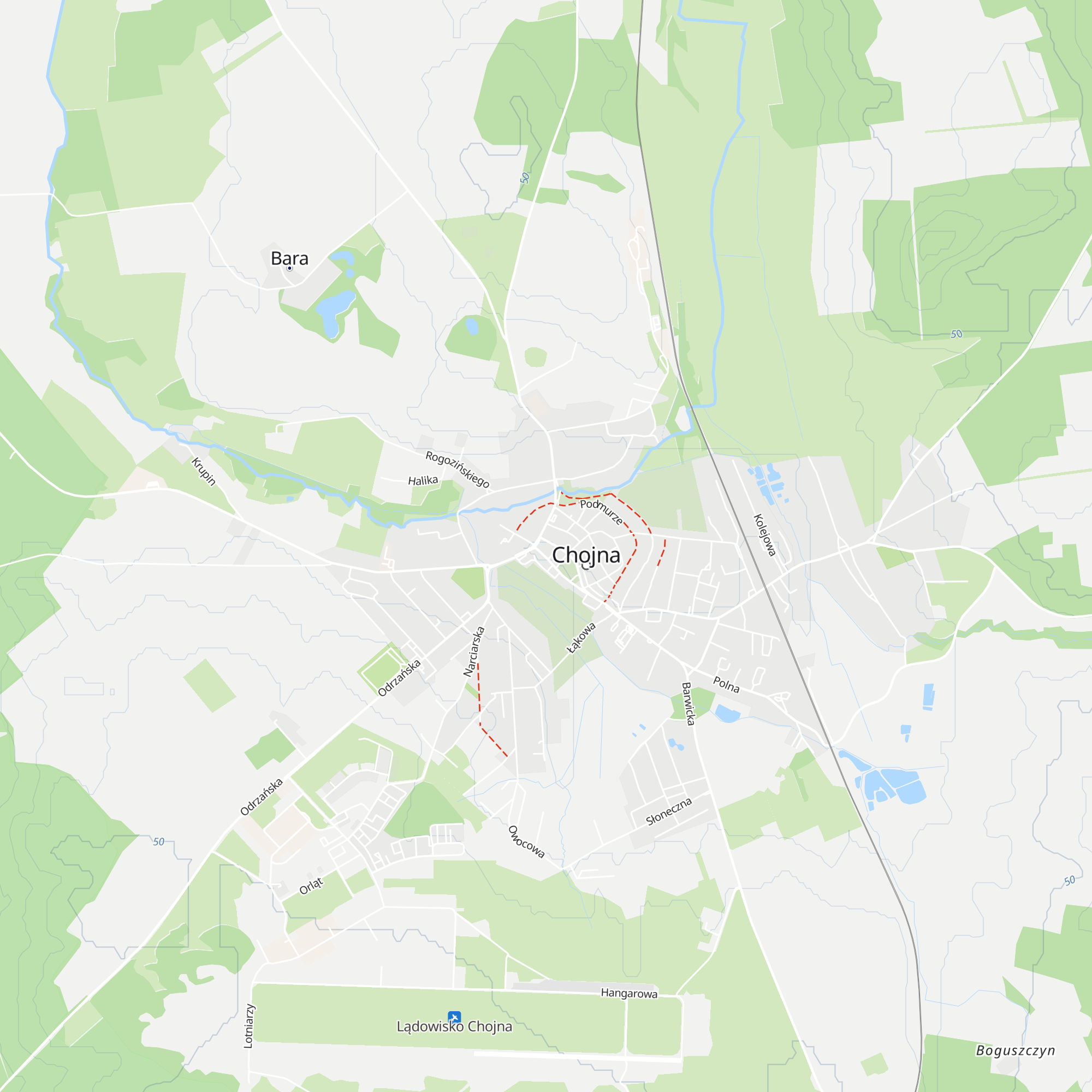 Punkt Informacji Turystycznej w Chojnie map