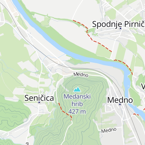 Map of Hotel Medno