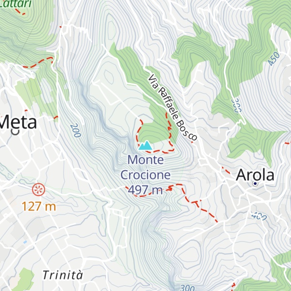 Map of Monte Crocione