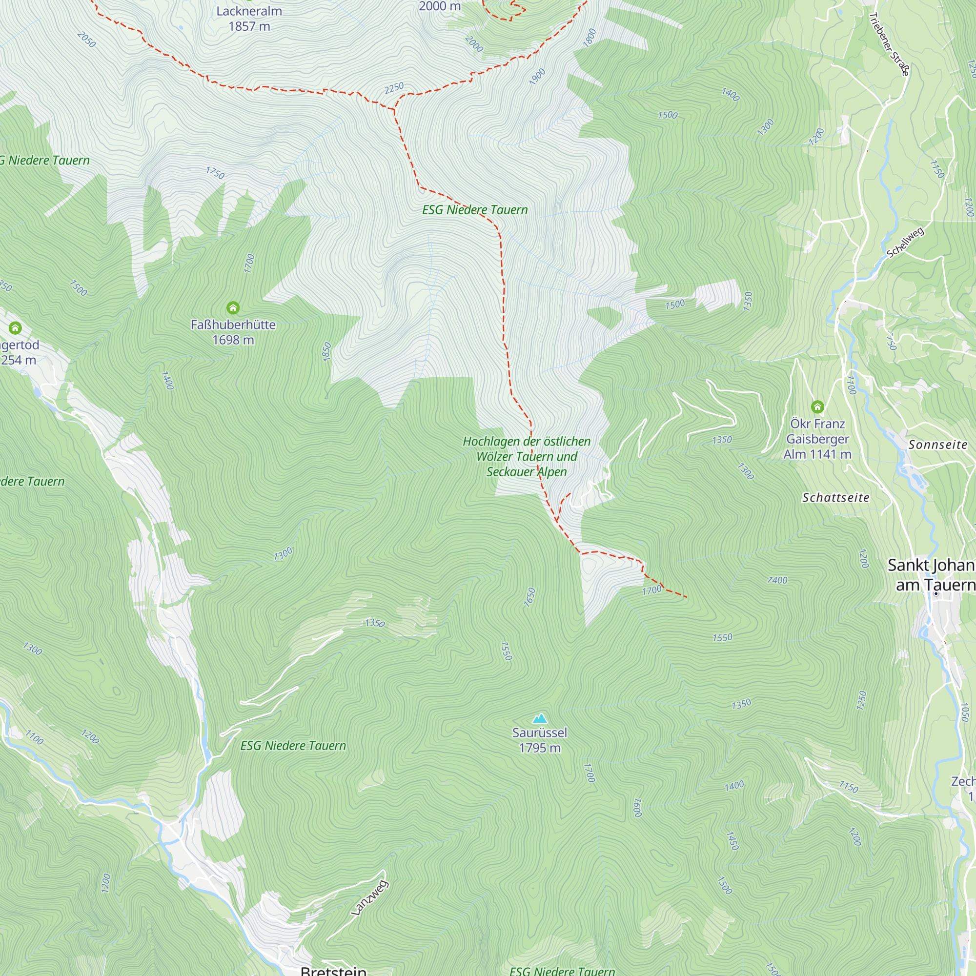 Eisenbeutelalm map
