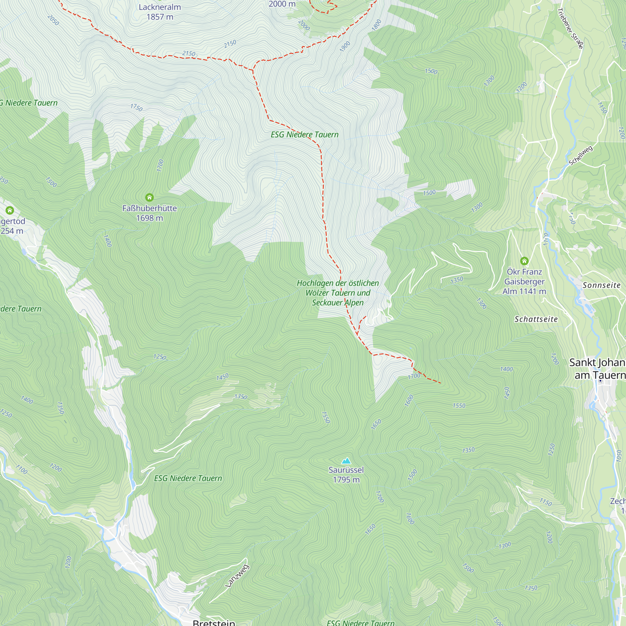Eisenbeutelalm map