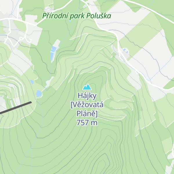Map of Hájky [Věžovatá Pláně]