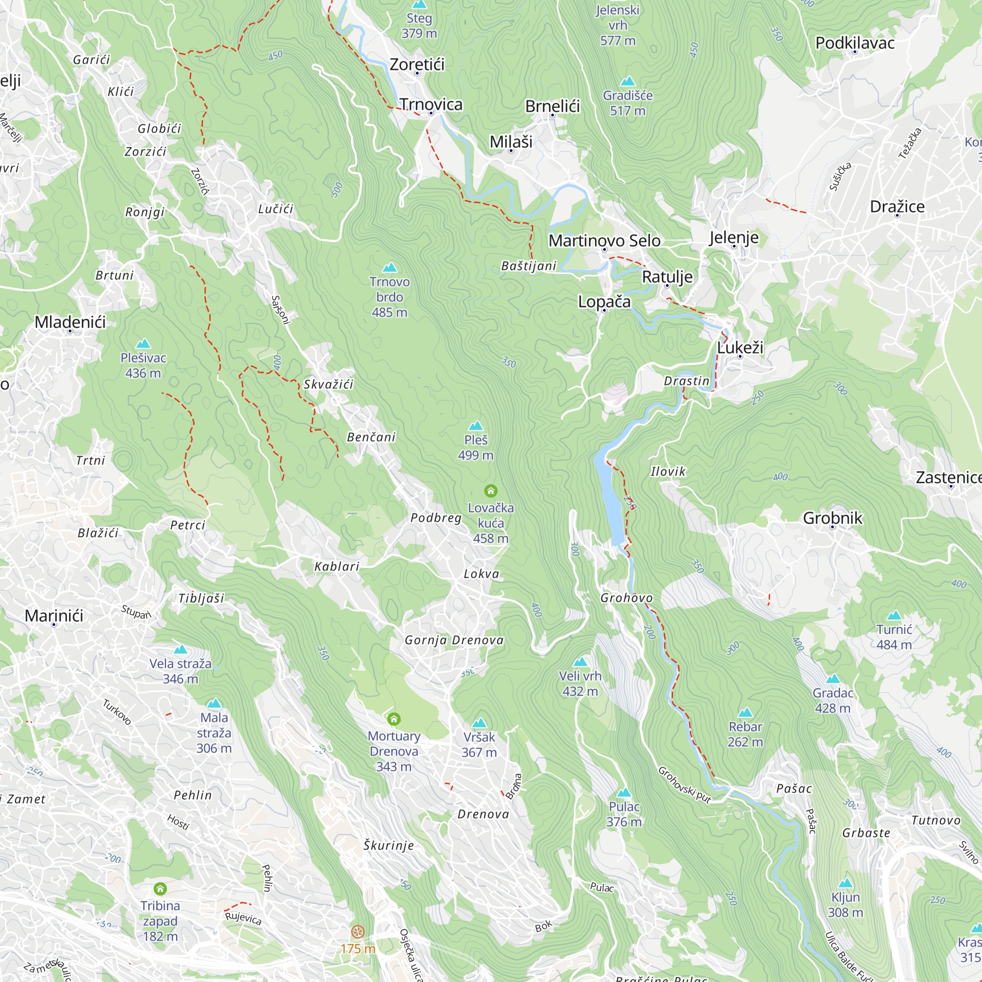 Lovačka kuća map
