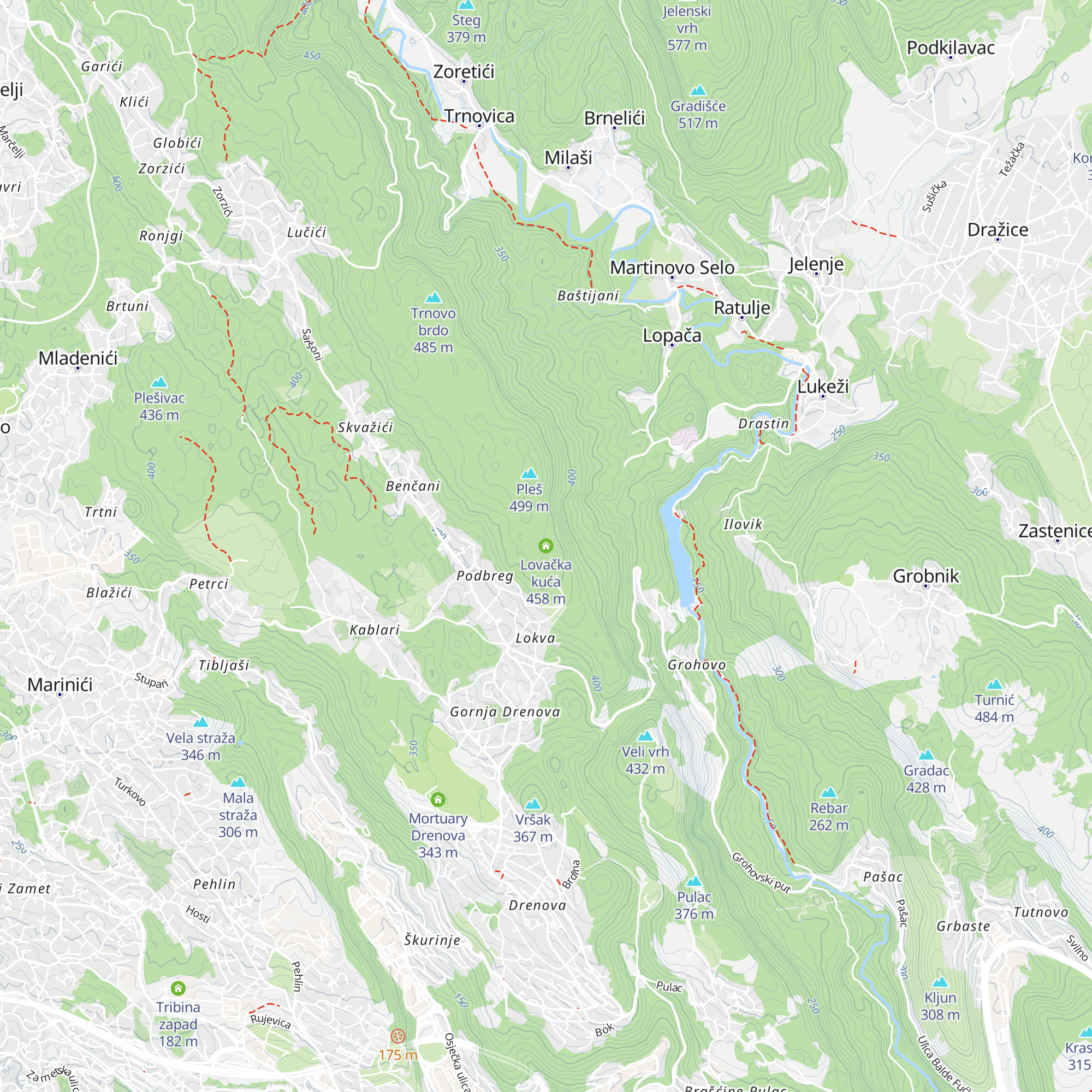 Lovačka kuća map