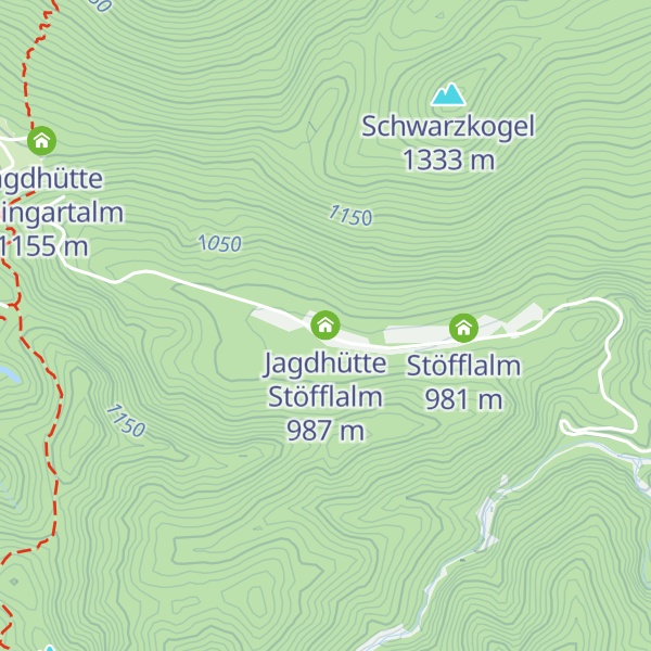 Map of Jagdhütte Stöfflalm
