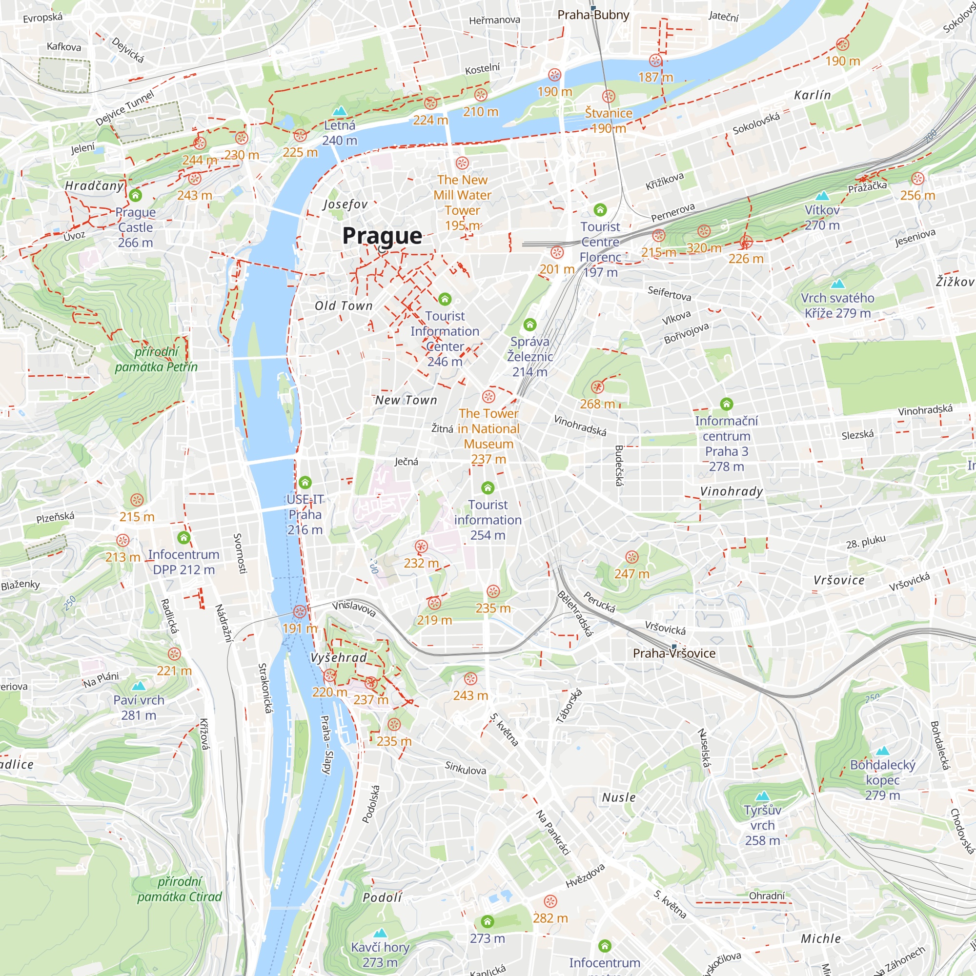 Tourist information map