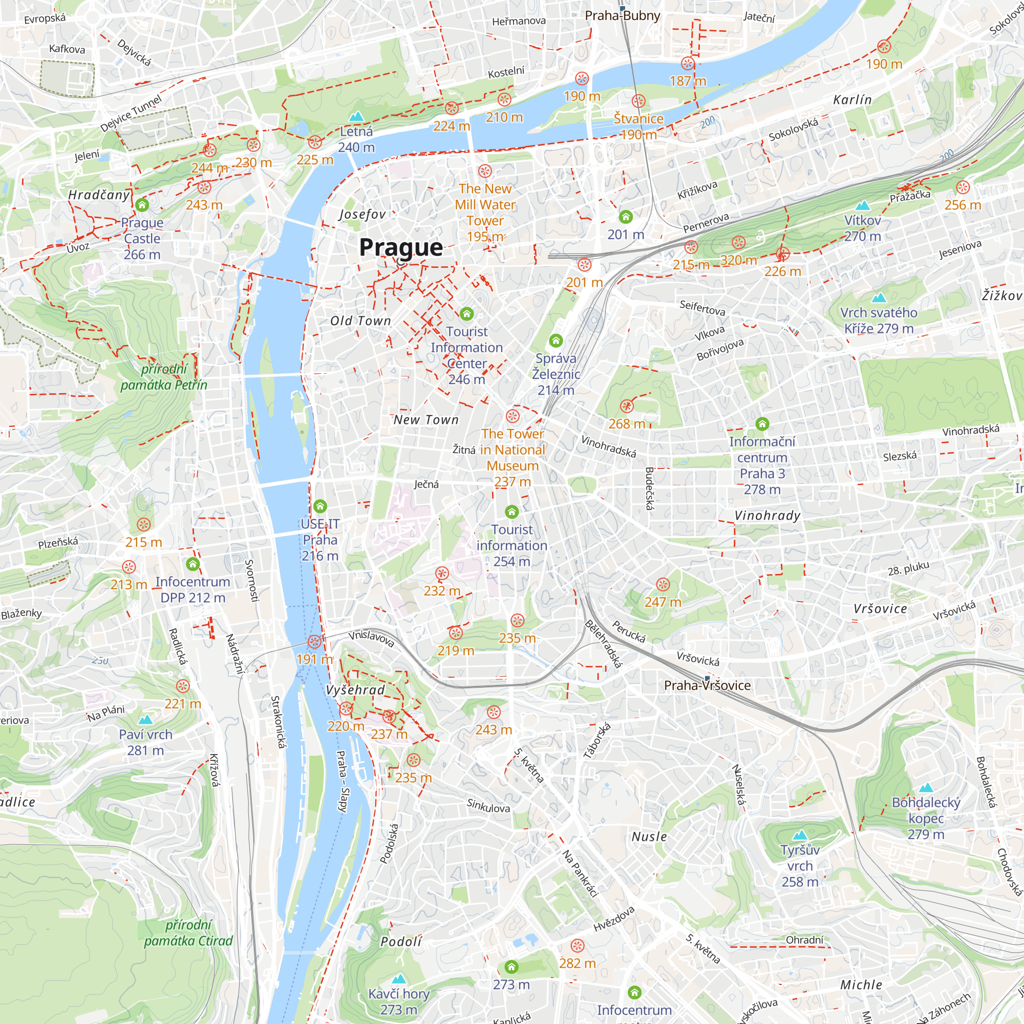 Tourist information map